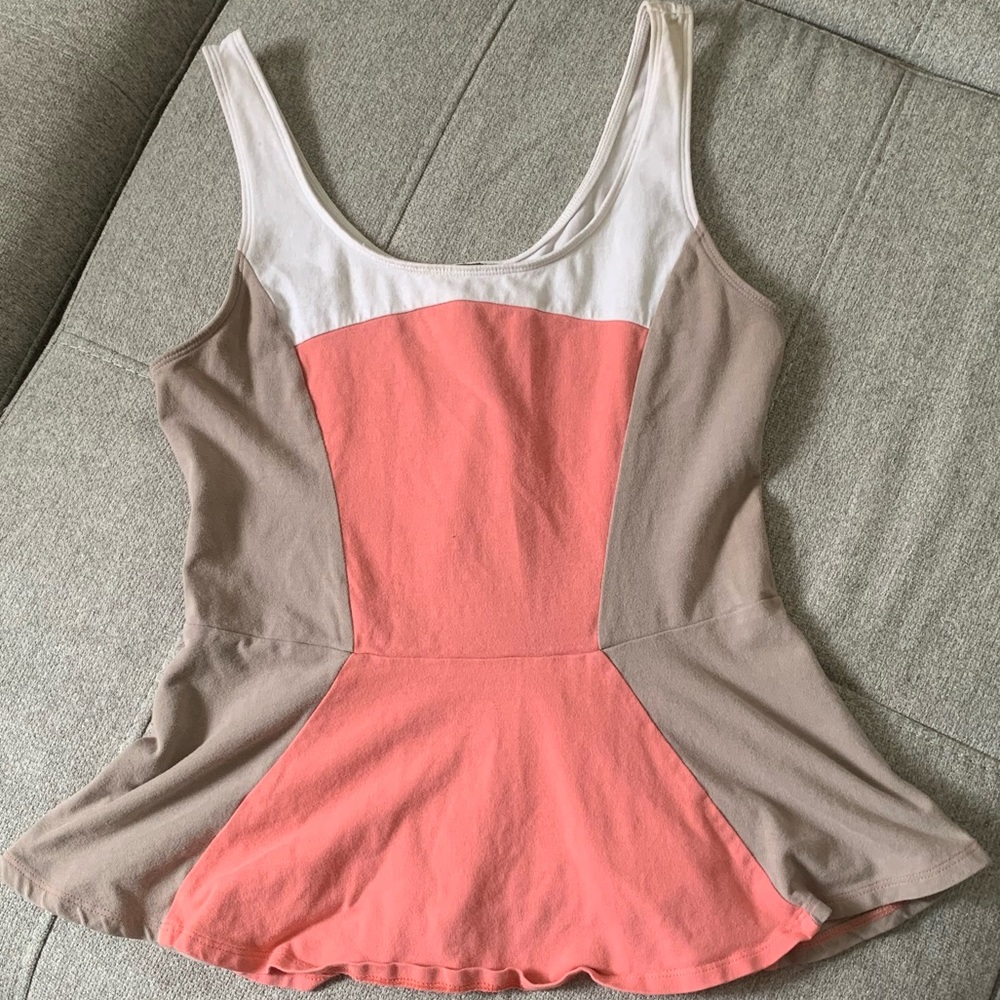 Peach Express Peplum Top